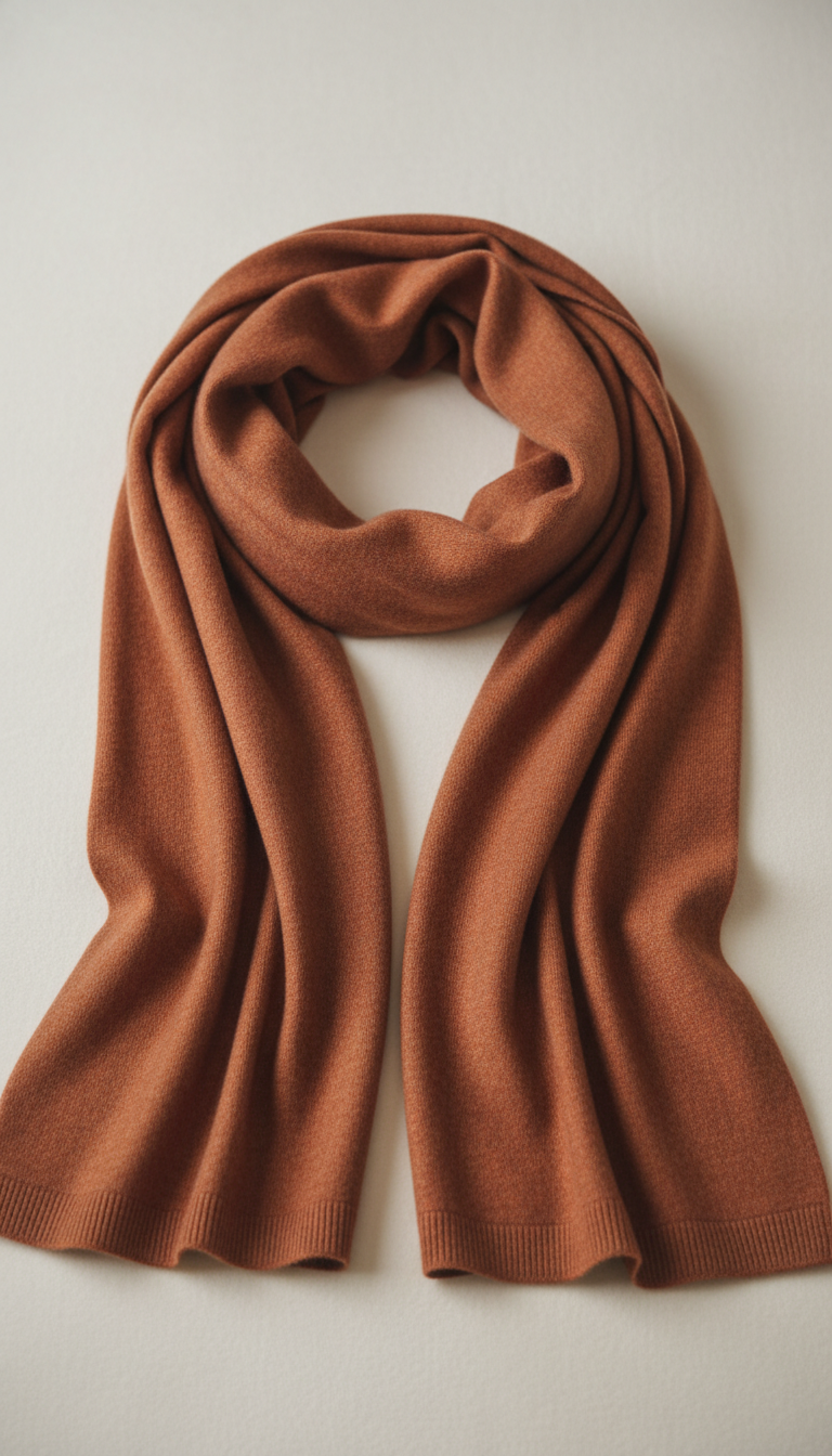 Terracotta Oversized Wrap Scarf